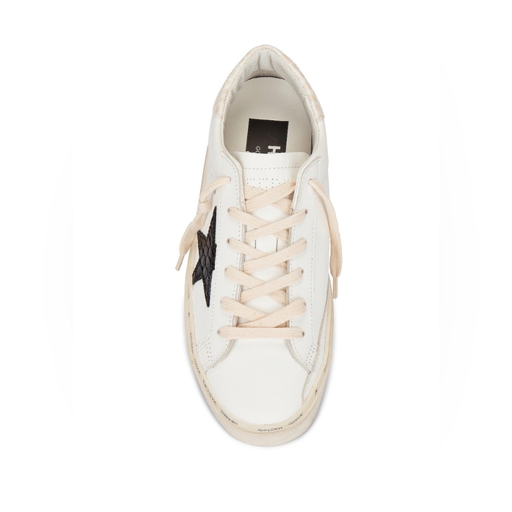 Golden Goose Hi Star NIB Auth White Black Ivory - Picture 10 of 12